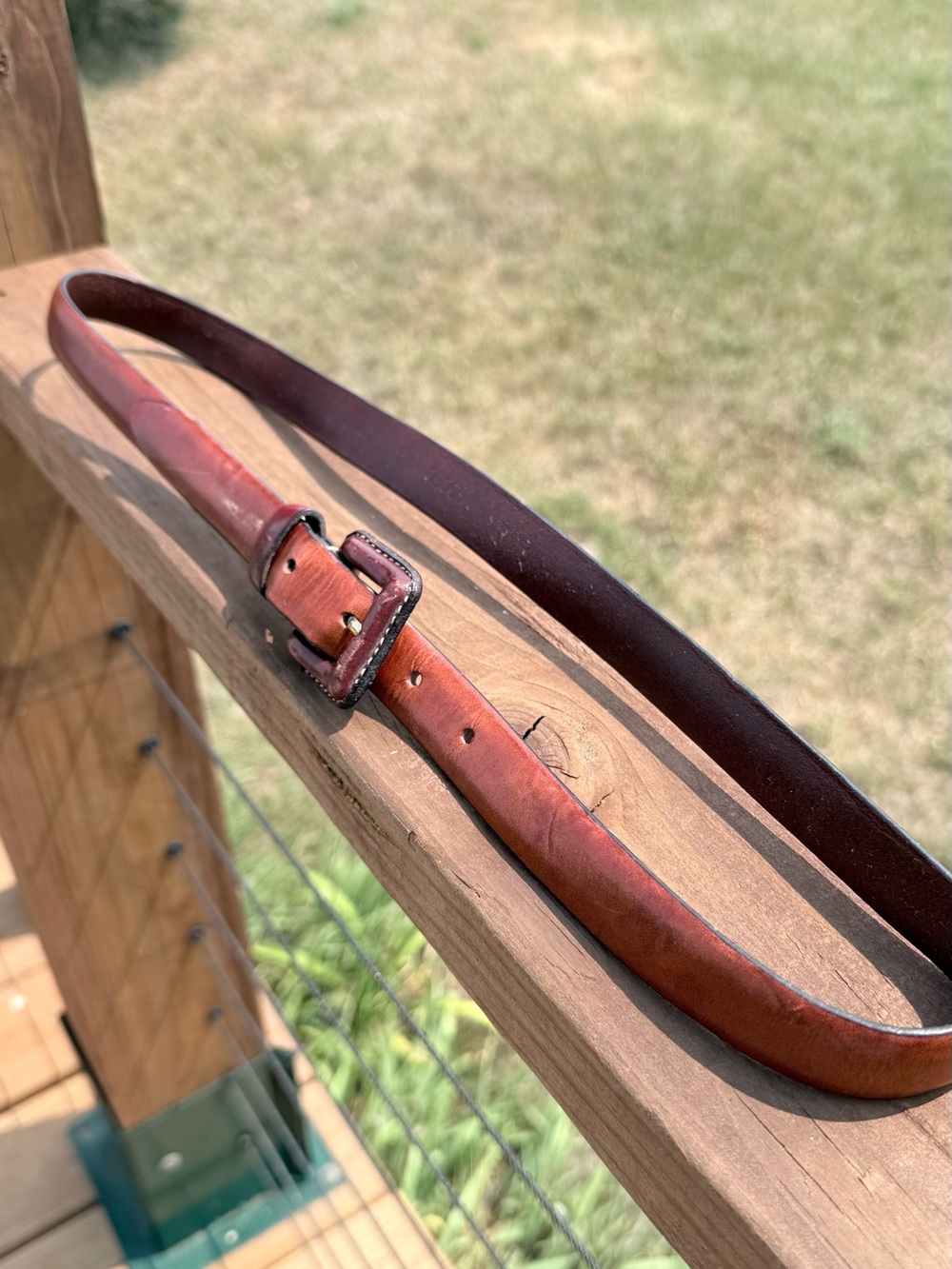 Vintage Brown Rustic Leather Belt